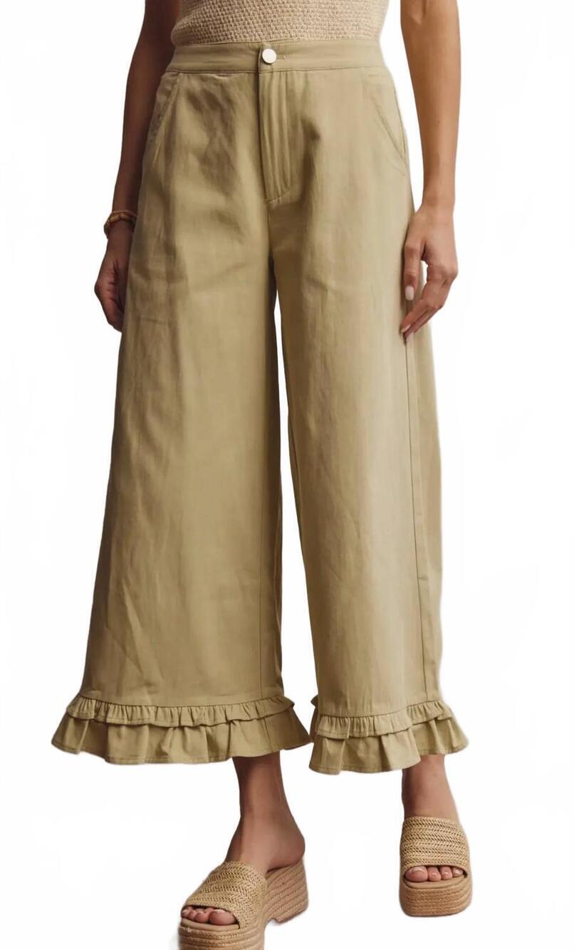 NEW FORTE olivia bottoms in sage green